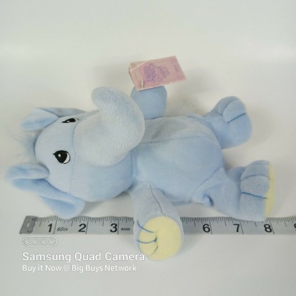 1997 Enesco Precious Moments 8" Tender Tails "Blue Elephant" Soft Plushie Luvey - Picture 7 of 12